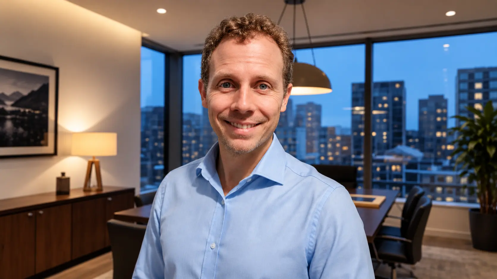 Stefan Stampfli im Arbeitsgespräch